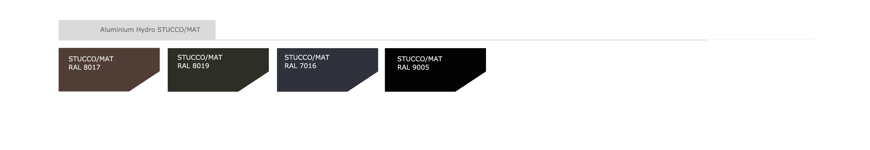STUCCO / MAT Spalvos